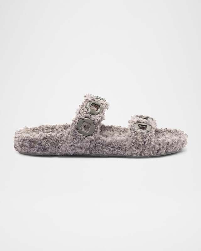 Milan Faux Fur Cozy Slide Sandals